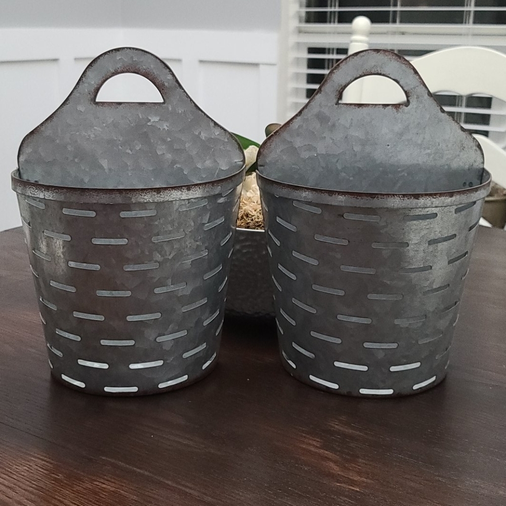 NWT never used metal decor boxes - Distressed look